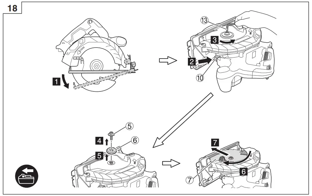 HiKOKI C 1806DA Cordless Brushless Circular Saw- 18