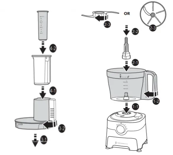 TAOTRONICS TT FP001BSPF Food Processor and Blender Combo - figure 5