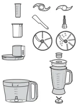 TAOTRONICS TT FP001BSPF Food Processor and Blender Combo - figure 7