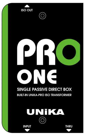 UNiKA 117000 PRO ONE Passive Line Level DI Box with Custom Isolation Transformer - 1