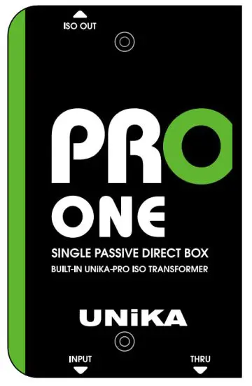 UNiKA 117000 PRO ONE Passive Line Level DI Box with Custom Isolation Transformer - APPEARANCE PARTS 1