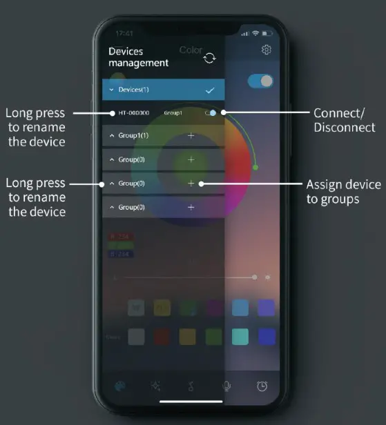 Shenzhen Liangtou Technology Coporation Limite R5 LED Rainbow Light with Stand - how to use 3