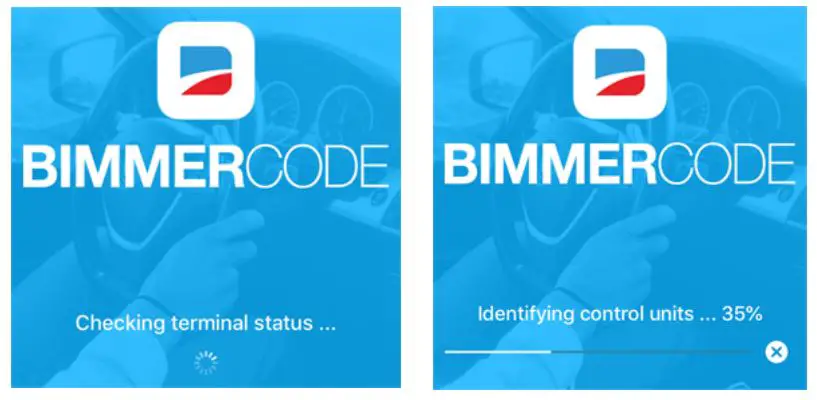 Vgate vLinker BM+ OBD2 Bluetooth Scanner for BMW Mini BimmerCode - Wait for the BimmerCode APP to communicate