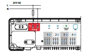 SALUS KL08RF24V Zigbee Network Wireless Wiring Centre 12