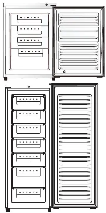 CANDY CCTUS 542WH Single Door Freezer 2