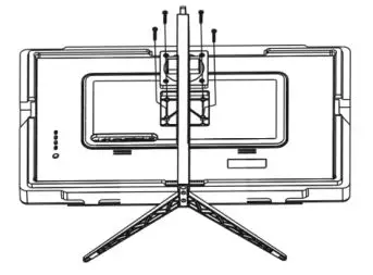 electriQ EIQ-32M4K144FS 32-Inch LED Monitor - Insert the stem to the slot of back cover