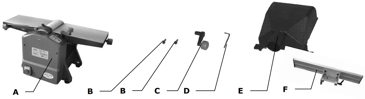 ZIPPER ZI HB254 Combined Planer and Thicknesser-fig2