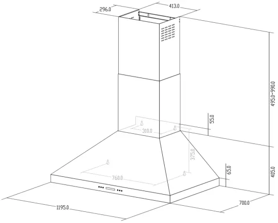 ARTUSI ACH12BBQ 120cm Canopy Outdoor BBQ Rangehood - fig5