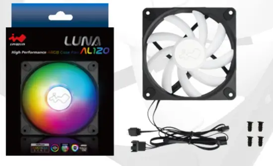 InWin LUNA AL120 High Performance ARGB Case Fan - Single Pack