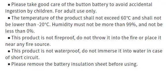 Shenzhen Juku Intelligent Technology SWS-V000 Smart Weather Station with Clock User Guide - Precaution