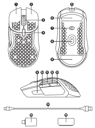 steelseries -62406 -Aerox- 5 -Wireless- Lightweight- Wireless- Gaming- Mouse-fig-2