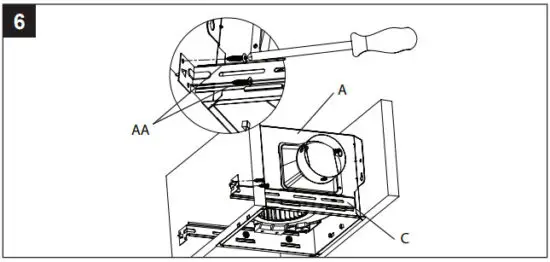 HOMEWERKS 7130 13 BT Bath Fan with Bluetooth Speaker Led Light and Night Light - screws