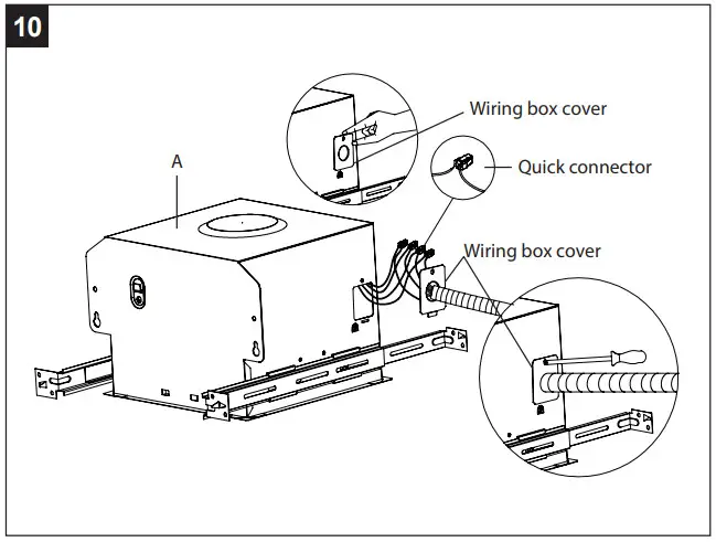 HOMEWERKS 7130 13 BT Bath Fan with Bluetooth Speaker Led Light and Night Light - wiring box cover