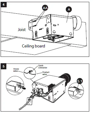 AKICON BPT14-80CL Bathroom Ventilation Fan with Light-fig 11