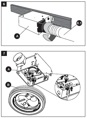 AKICON BPT14-80CL Bathroom Ventilation Fan with Light-fig 12