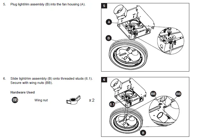 AKICON BPT14-80CL Bathroom Ventilation Fan with Light-fig 16