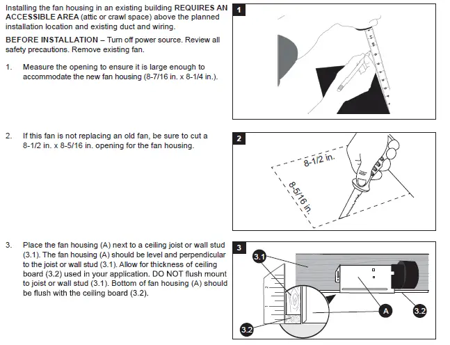 AKICON BPT14-80CL Bathroom Ventilation Fan with Light-fig 19