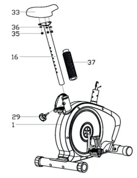 FRONTIER FMC110 Exercise Bike - Assembly 3