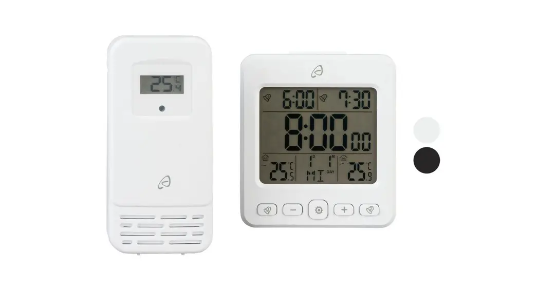 Auriol Aft 77 B2 Wireless Temperature Station Alarm Clock User Guide