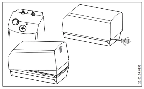 Opening the appliance