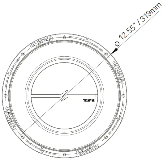 DS18 ZXi12.4D High Excursion 12 Inch Subwoofer DVC 4 Ohm - fig1