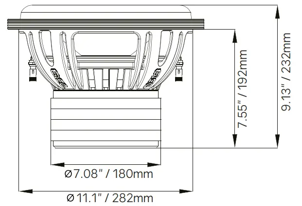 DS18 ZXi12.4D High Excursion 12 Inch Subwoofer DVC 4 Ohm - fig2