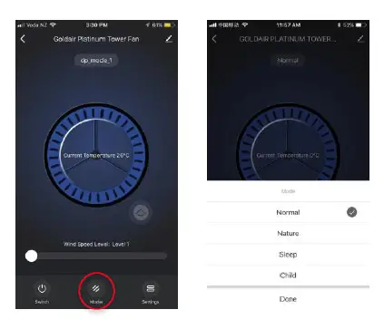 Goldair GPTF390 117cm Tower Fan with WiFi FIG 12