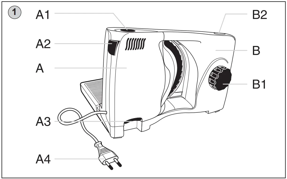 eta Ultimo 0093 90050 Electric Food Cutter - fig1