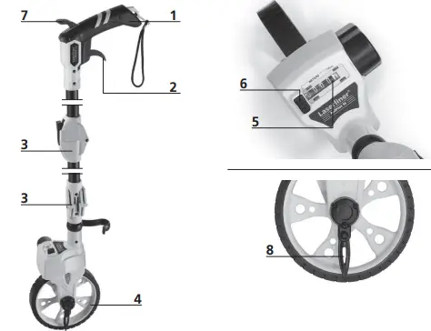 Laserliner 124-8650 RollPilot S6 Metric Measuring Wheel-fig2