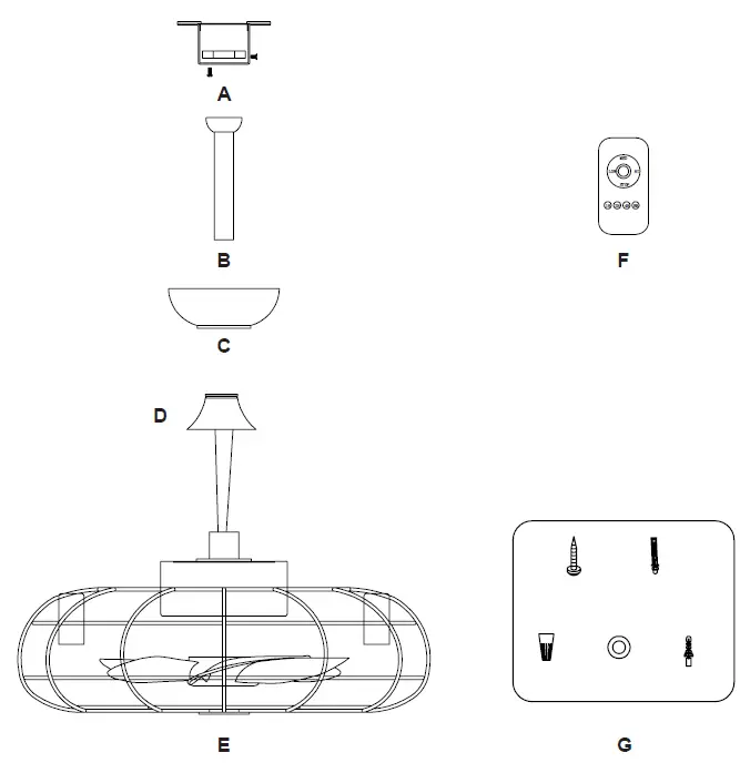 MERRA-CFN-1113-19-in.-Indoor-Black-Fandelier-Ceiling-Fan-fig2
