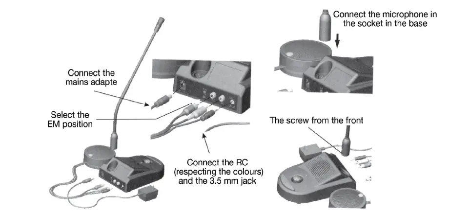 Filo GM-20P 2-WAY WINDOW INTERCOM MICROPHONE FIG 2
