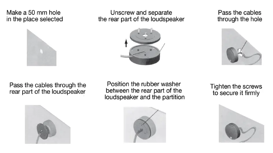 Filo GM-20P 2-WAY WINDOW INTERCOM MICROPHONE FIG 4