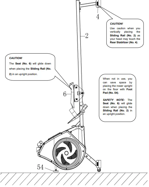 SUNNY Health Fitness SF-RW520007 Air Rowing Machine-fig14