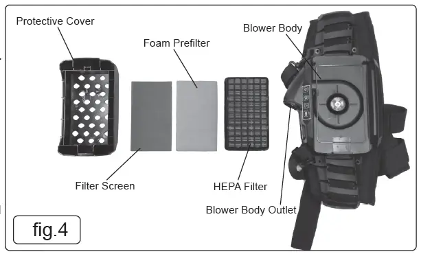 SEALEY PWH615 Welding Helmet with Air Purifying Respirator Auto Darkening Shade fig 5