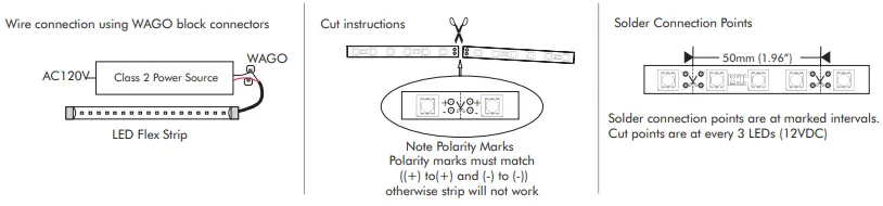 LED WORLD FC60M28-5M-12V-X Water Resistant LED Flex Strip-fig2