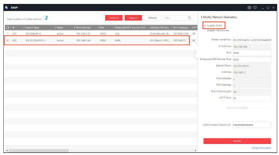 HIKVISION TURING Legacy Camera 2