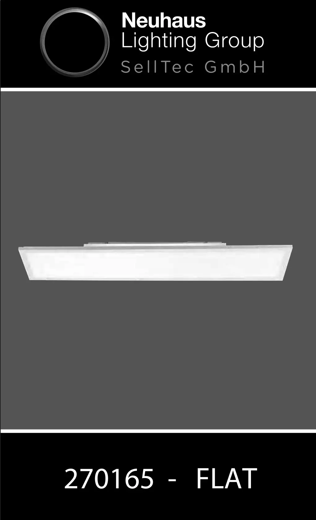 Neuhaus 270165 LED Ceiling Light Instruction Manual
