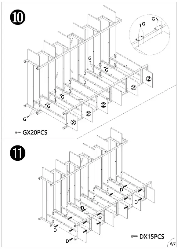BYBLIGHT BB-JW0276XF Eulas 40.5 Inch W Rustic Brown 5 Shelf L Shaped Corner Bookcase - Fig7