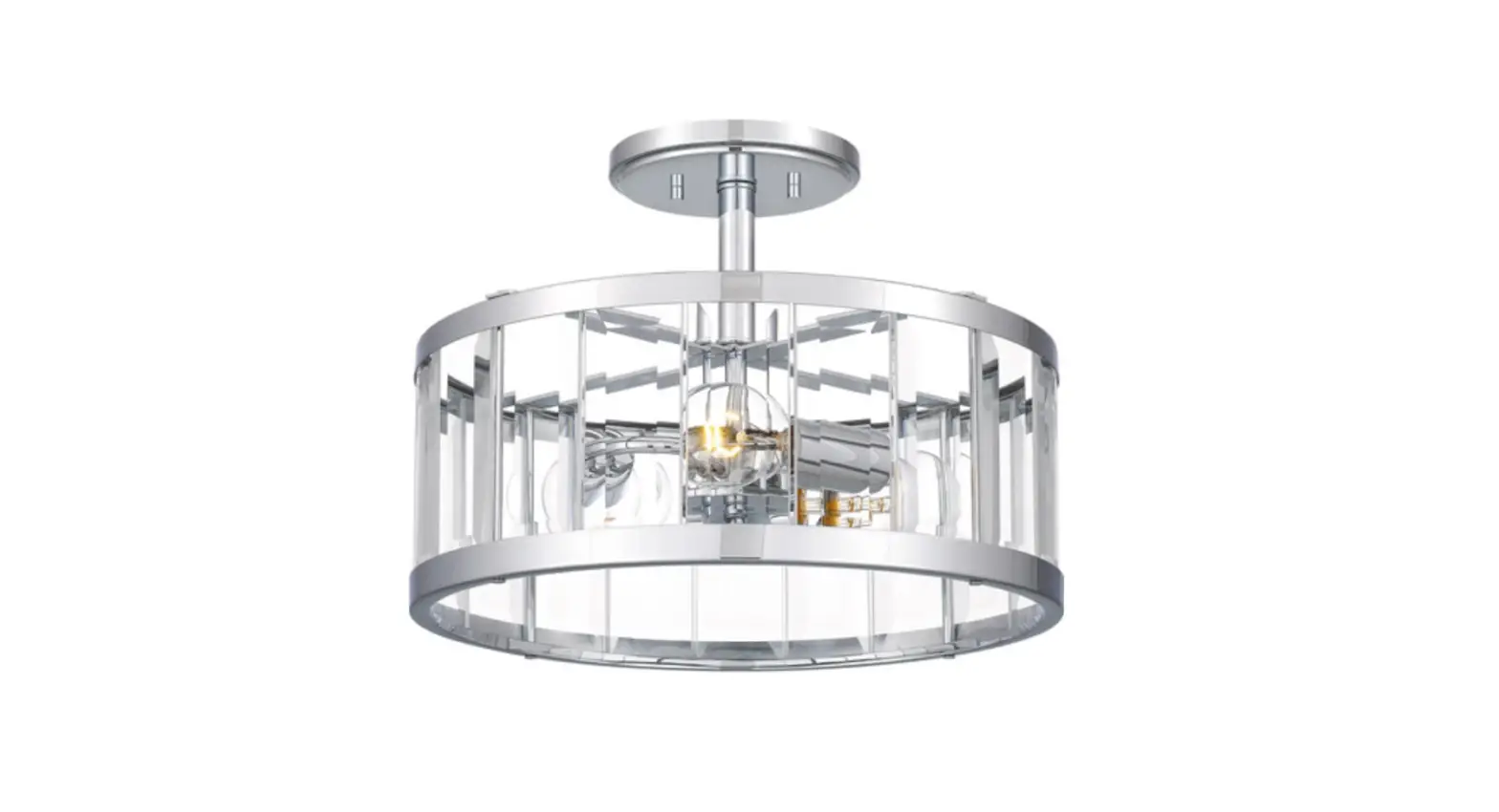 Quoizel Pclca1715mbk 3-light Polished Chrome Semi-flush Mount Installation Guide