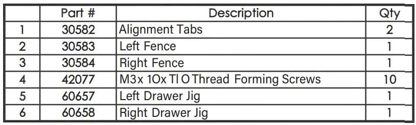 MILESCRAFT 1341 Drawer Jig Reversible Drawer Slide Jig-fig12