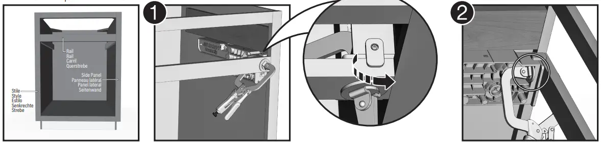 MILESCRAFT 1341 Drawer Jig Reversible Drawer Slide Jig-fig7