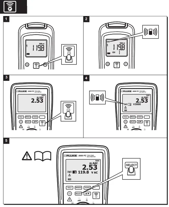 FLUKE v3000 FC Wireless AC Voltage Module - 2