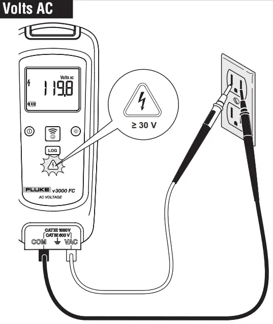 FLUKE v3000 FC Wireless AC Voltage Module - 3