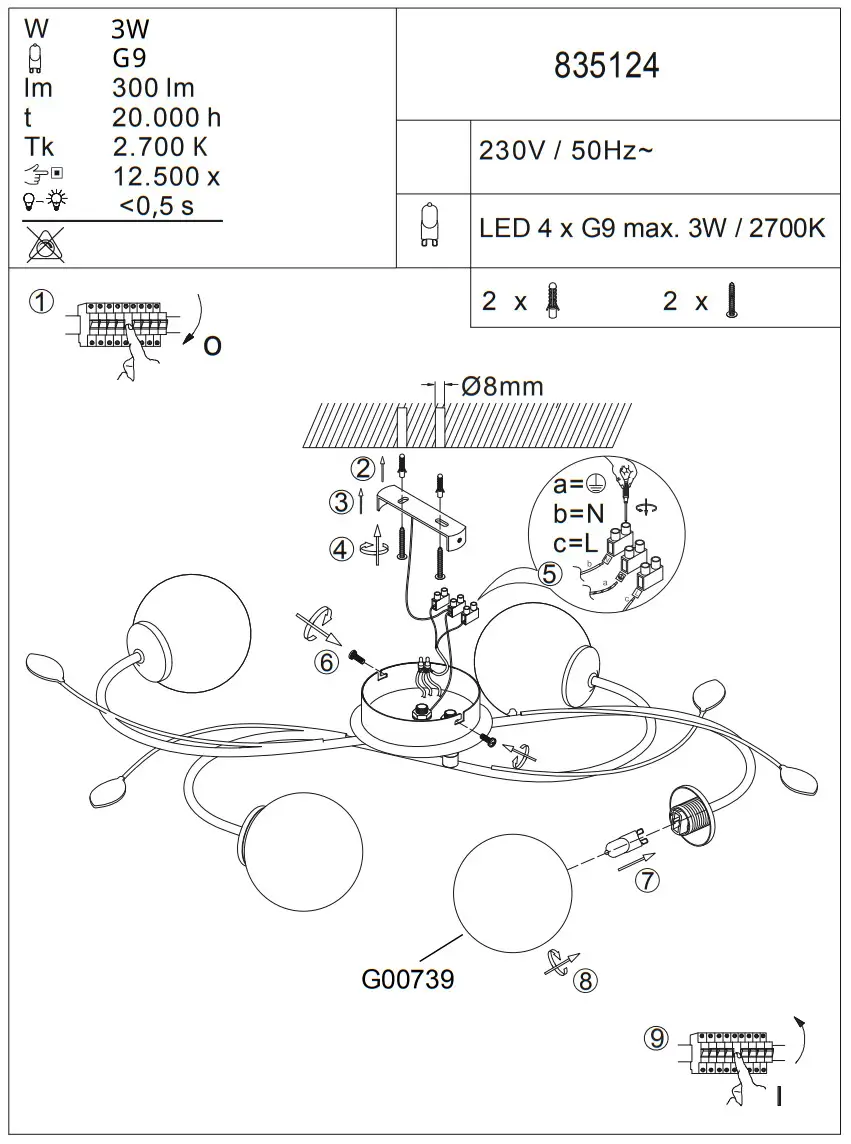 Paul Neuhaus GRETA Ceiling Light