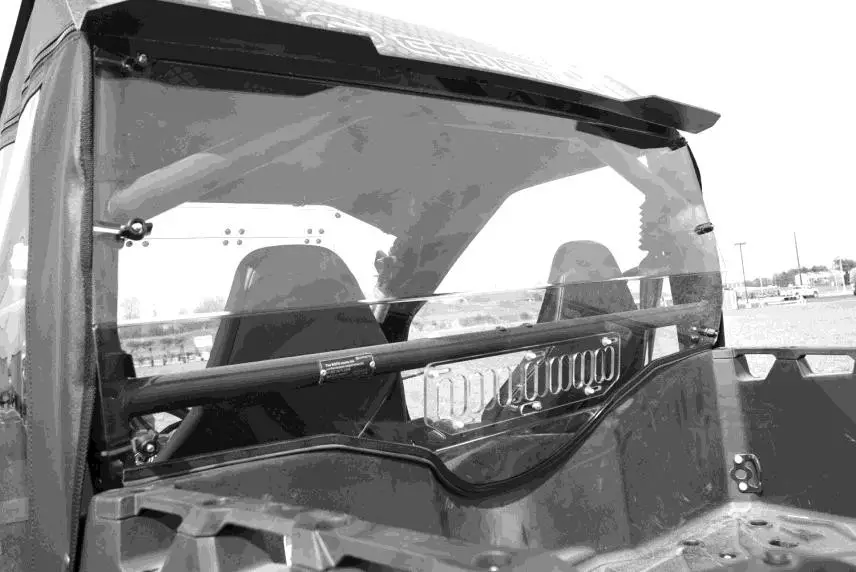 FALCON RIDGE CF 19 Z RW03 2019 and Newer CF Moto Z Force 800 1000 Aero Vent Polycarbonate Rear Window - overview 1