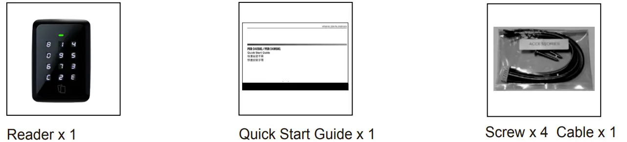 GeoVision GV-RKR1355 RS-485 Wiegand Proximity Reader - package