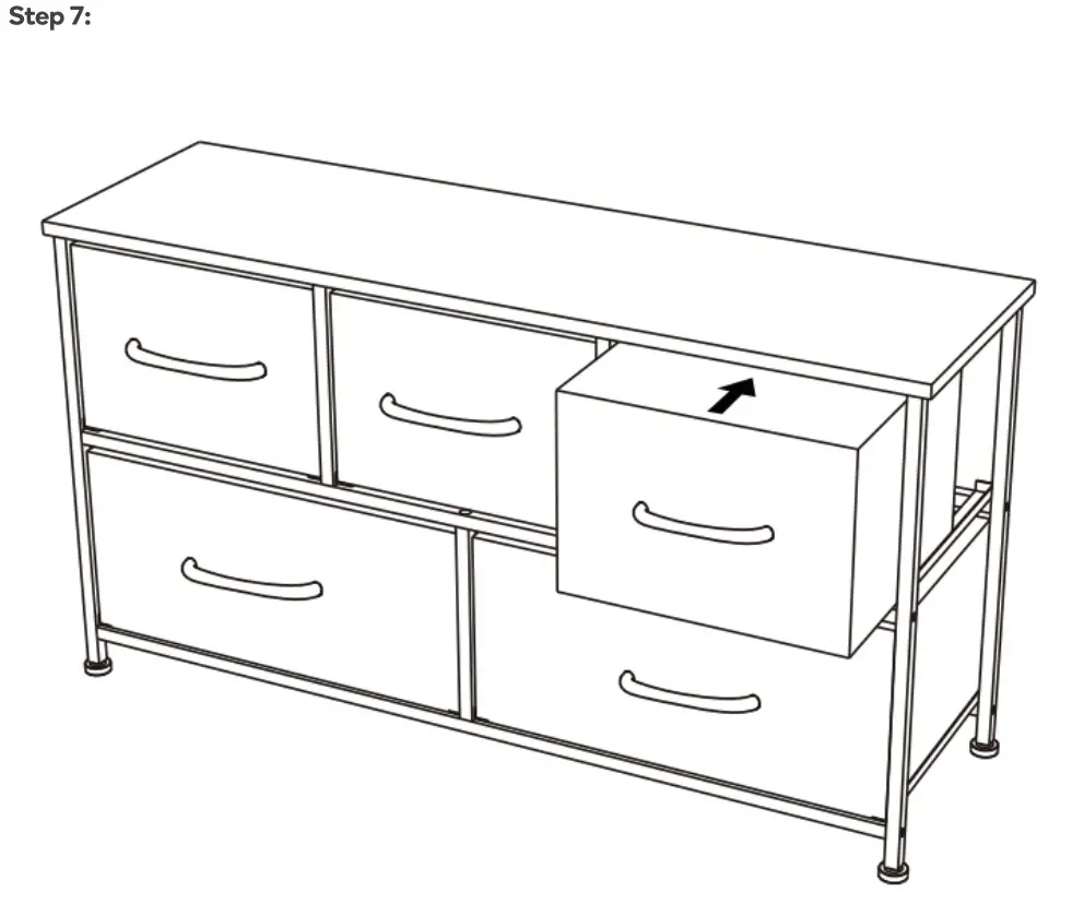 OVELA Drawer Storage Chests - ASSEMBLY Step 7