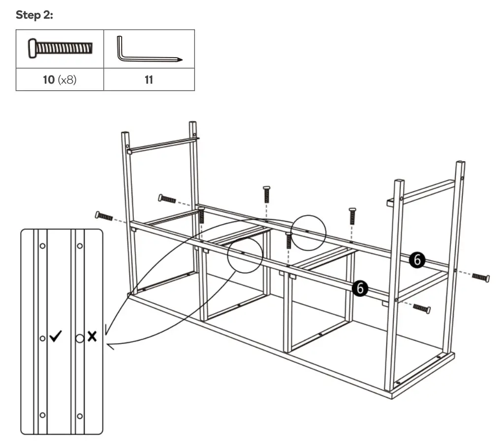 OVELA Drawer Storage Chests - ASSEMBLY step-2