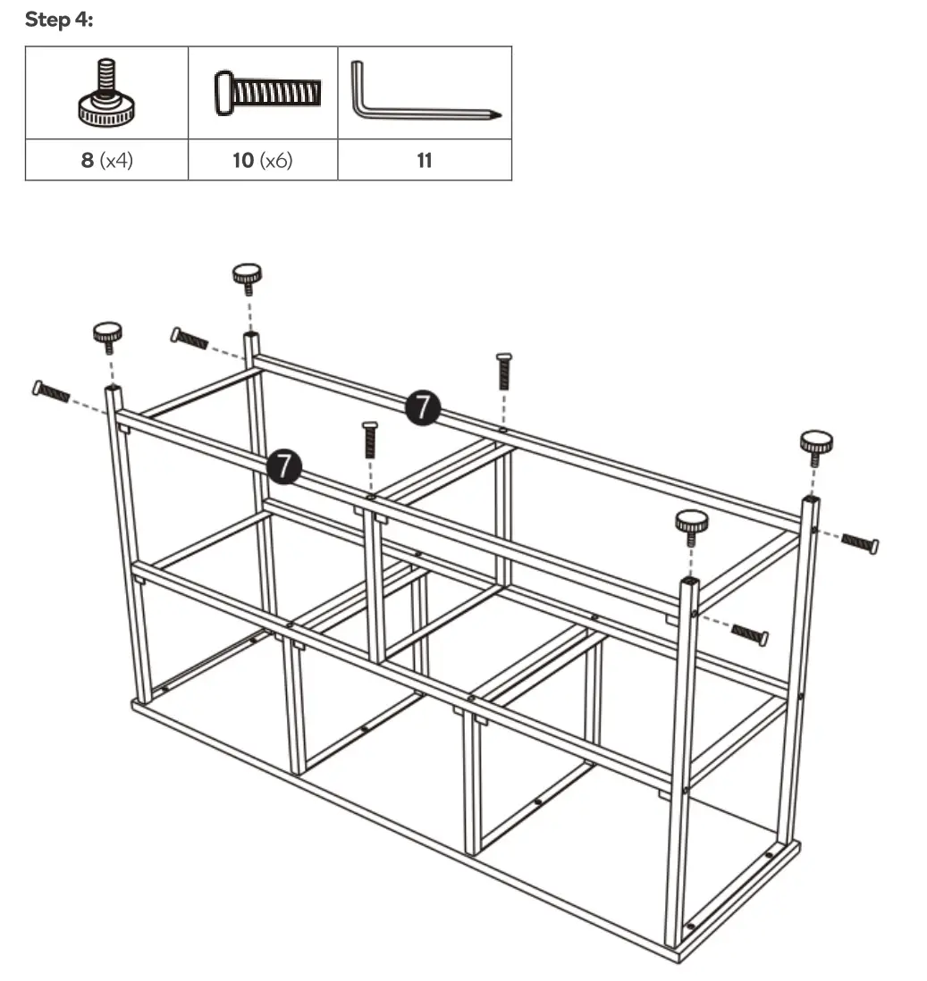 OVELA Drawer Storage Chests - ASSEMBLY step-4