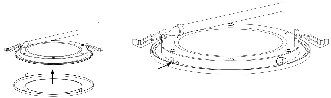 NICOR DLE4 Edge Lit Surface Mount LED Downlight - fig 4